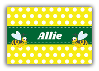 Thumbnail for Personalized Bugs Canvas Wrap & Photo Print I - Yellow Background - Hornet - Front View