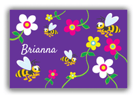 Thumbnail for Personalized Bugs Canvas Wrap & Photo Print II - Purple Background - Hornet - Front View