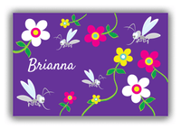 Thumbnail for Personalized Bugs Canvas Wrap & Photo Print II - Purple Background - Mosquito - Front View