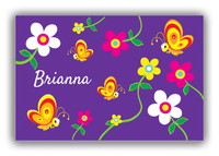 Thumbnail for Personalized Bugs Canvas Wrap & Photo Print II - Purple Background - Butterfly - Front View