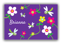 Thumbnail for Personalized Bugs Canvas Wrap & Photo Print II - Purple Background - Dragonfly - Front View