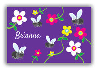 Thumbnail for Personalized Bugs Canvas Wrap & Photo Print II - Purple Background - Fly - Front View