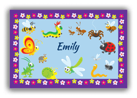 Thumbnail for Personalized Bugs Canvas Wrap & Photo Print V - Blue Background - Front View