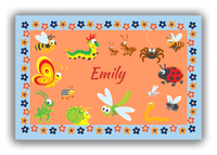 Thumbnail for Personalized Bugs Canvas Wrap & Photo Print V - Orange Background - Front View