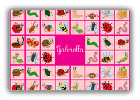Thumbnail for Personalized Bugs Canvas Wrap & Photo Print VII - Pink Squares - Front View