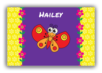 Thumbnail for Personalized Bugs Canvas Wrap & Photo Print VIII - Purple Background - Butterfly - Front View
