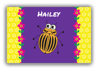 Thumbnail for Personalized Bugs Canvas Wrap & Photo Print VIII - Purple Background - Beetle - Front View
