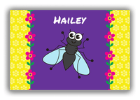 Thumbnail for Personalized Bugs Canvas Wrap & Photo Print VIII - Purple Background - Fly - Front View