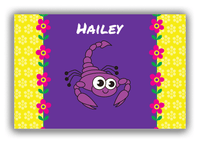 Thumbnail for Personalized Bugs Canvas Wrap & Photo Print VIII - Purple Background - Scorpion - Front View
