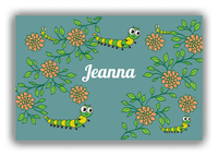 Thumbnail for Personalized Bugs Canvas Wrap & Photo Print X - Teal Background - Millipedes - Front View