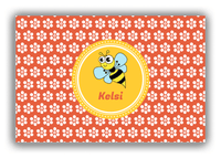 Thumbnail for Personalized Bugs Canvas Wrap & Photo Print XI - Orange Background - Hornet - Front View