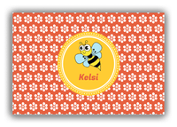 Thumbnail for Personalized Bugs Canvas Wrap & Photo Print XI - Orange Background - Hornet - Front View