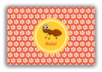 Thumbnail for Personalized Bugs Canvas Wrap & Photo Print XI - Orange Background - Ant - Front View