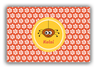 Thumbnail for Personalized Bugs Canvas Wrap & Photo Print XI - Orange Background - Spider - Front View