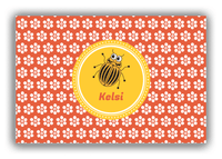 Thumbnail for Personalized Bugs Canvas Wrap & Photo Print XI - Orange Background - Beetle - Front View