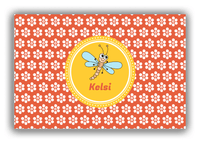 Thumbnail for Personalized Bugs Canvas Wrap & Photo Print XI - Orange Background - Dragonfly - Front View