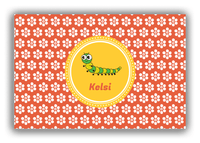 Thumbnail for Personalized Bugs Canvas Wrap & Photo Print XI - Orange Background - Millipede - Front View
