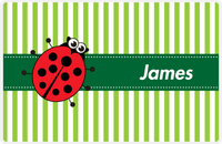 Thumbnail for Personalized Bugs Placemat IX - Green Background - Ladybug -  View