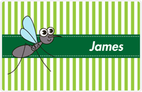 Thumbnail for Personalized Bugs Placemat IX - Green Background - Mosquito -  View