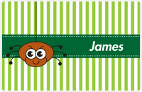 Thumbnail for Personalized Bugs Placemat IX - Green Background - Spider -  View