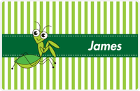 Thumbnail for Personalized Bugs Placemat IX - Green Background - Preying Mantis -  View