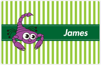 Thumbnail for Personalized Bugs Placemat IX - Green Background - Scorpion -  View