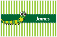 Thumbnail for Personalized Bugs Placemat IX - Green Background - Millipede -  View