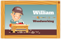 Thumbnail for Personalized Builder Tools Placemat VII - Woodworking - Blond Boy -  View