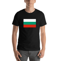 Thumbnail for Bulgaria Flag T-Shirt - Black - Shirt View