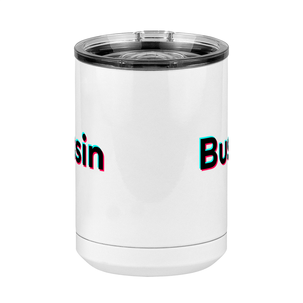Bussin Coffee Mug Tumbler with Handle (15 oz) - TikTok Trends - Front View