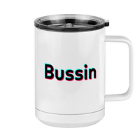 Thumbnail for Bussin Coffee Mug Tumbler with Handle (15 oz) - TikTok Trends - Right View