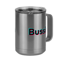 Thumbnail for Bussin Coffee Mug Tumbler with Handle (15 oz) - TikTok Trends - Front Right View