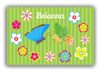 Thumbnail for Personalized Butterflies Canvas Wrap & Photo Print II - Green Background - Butterflies II - Front View