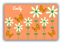 Thumbnail for Personalized Butterflies Canvas Wrap & Photo Print V - Orange Background - Orange Butterflies - Front View