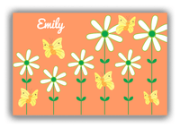 Thumbnail for Personalized Butterflies Canvas Wrap & Photo Print V - Orange Background - Yellow Butterflies I - Front View