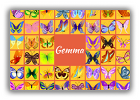 Thumbnail for Personalized Butterflies Canvas Wrap & Photo Print VII - Yellow Squares - Front View