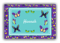 Thumbnail for Personalized Butterflies Canvas Wrap & Photo Print VIII - Purple Background - Butterflies II - Front View