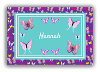 Thumbnail for Personalized Butterflies Canvas Wrap & Photo Print VIII - Purple Background - Butterflies IV - Front View