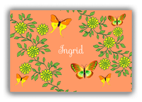 Thumbnail for Personalized Butterflies Canvas Wrap & Photo Print IX - Orange Background - Orange Butterflies I - Front View