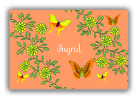 Thumbnail for Personalized Butterflies Canvas Wrap & Photo Print IX - Orange Background - Orange Butterflies II - Front View