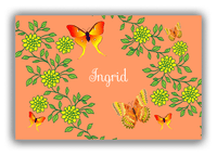 Thumbnail for Personalized Butterflies Canvas Wrap & Photo Print IX - Orange Background - Orange Butterflies III - Front View