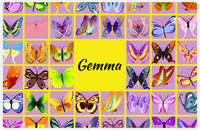 Thumbnail for Personalized Butterfly Placemat VII - Yellow Background -  View