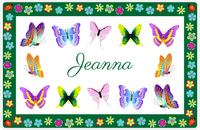 Thumbnail for Personalized Butterfly Placemat X - White Background - Butterflies I -  View