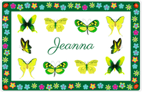 Thumbnail for Personalized Butterfly Placemat X - White Background - Butterflies VIII -  View