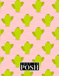 Thumbnail for Personalized Cactus / Succulent Notebook IX - Cactus Pattern II - Back View