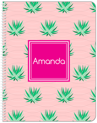 Thumbnail for Personalized Cactus / Succulent Notebook IX - Cactus Pattern VIII - Front View