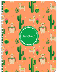 Thumbnail for Personalized Cactus / Succulent Notebook X - Circle Nameplate - Front View