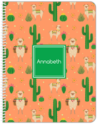 Thumbnail for Personalized Cactus / Succulent Notebook X - Square Nameplate - Front View
