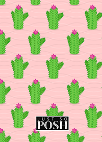 Thumbnail for Personalized Cactus / Succulent Journal IX - Cactus Pattern I - Back View