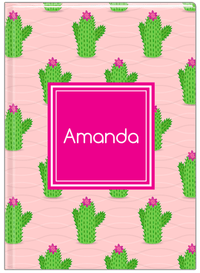 Thumbnail for Personalized Cactus / Succulent Journal IX - Cactus Pattern I - Front View